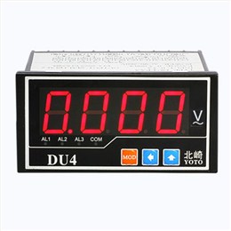 DU4系列-数显电压表【快速采样，上下限报警/RS485通讯/4~20ma】